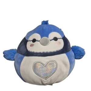 Squishmallows Blue and Gray Plush Penguin Toy